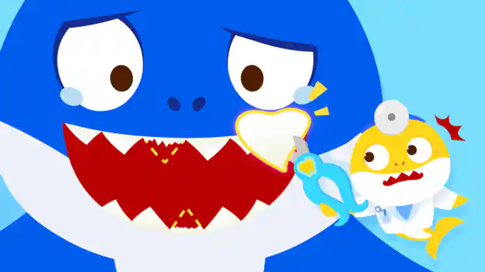 The Shark Family's Teeth Hurt!