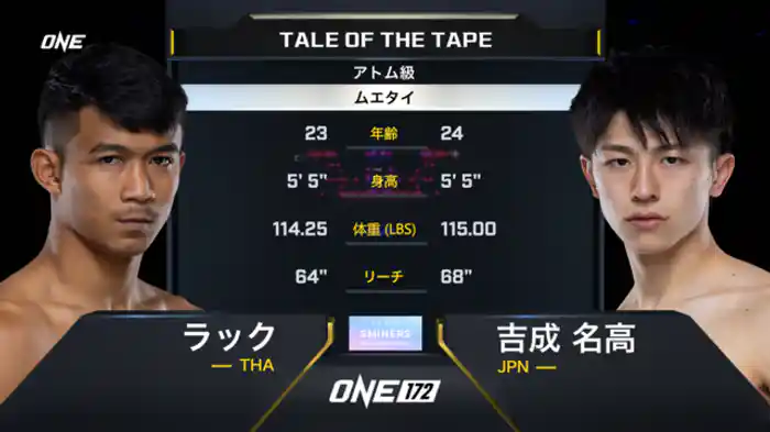 ラック vs. 吉成名高