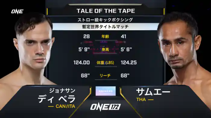 ジョナサン・ディベラ vs. サムエー