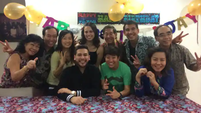 おじいちゃんのための誕生パーティー