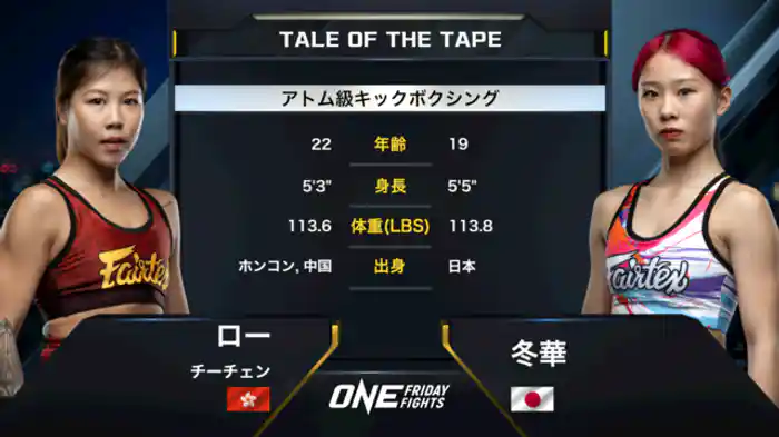 ロー・チーチェン vs. 冬華