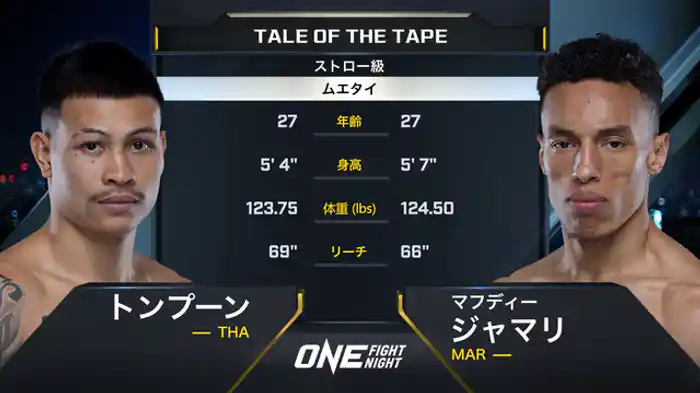 トンプーン・PK・センチャイ vs. マフディー・ジャマリ