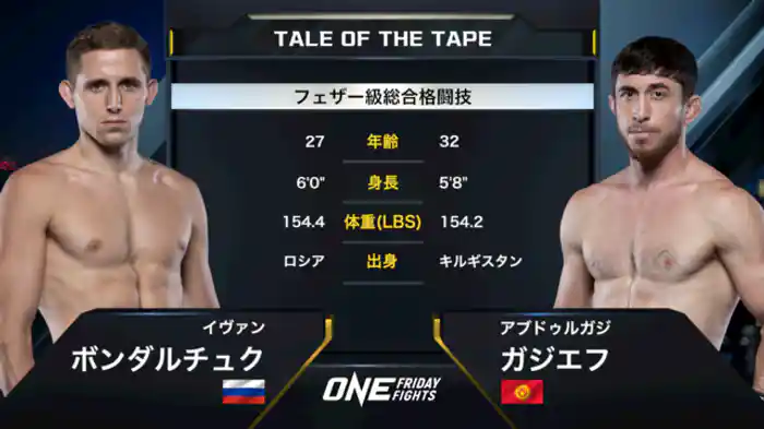 イヴァン・ボンダルチュク vs. アブドゥルガジ・ガジエフ