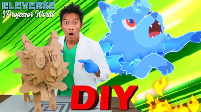 どっちが最高のエレモンを作れるか勝負！　-段ボール製エレモンを作ろう-