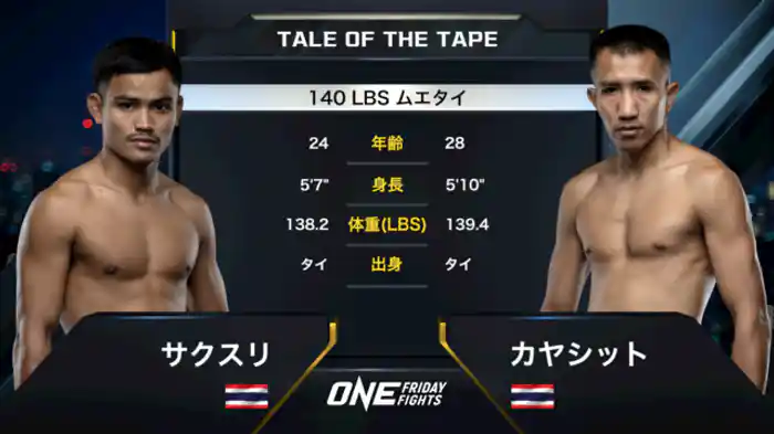 サクスリ・スーパーレック・ムエタイ vs. カヤシット