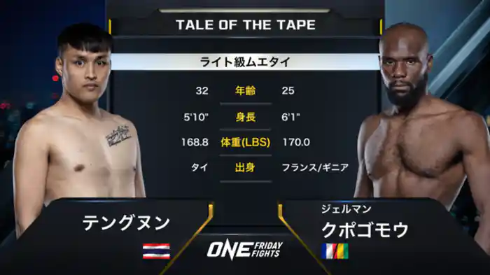 テングヌン vs. ジェルマン・クポゴモウ