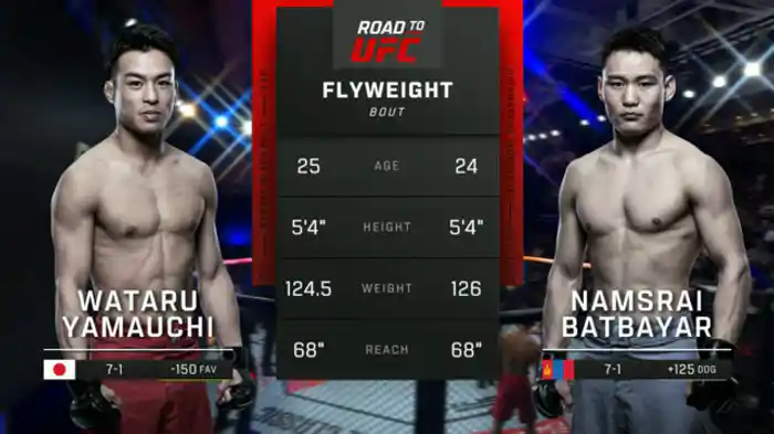 山内渉 vs. ナムスライ・バトバヤル