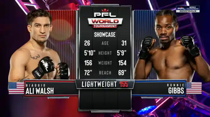 ビアッジョ・アリ・ウォルシュ vs. ロニー・ギブス