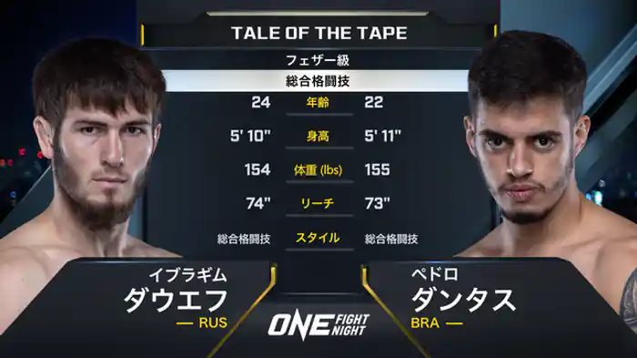 イブラギム・ダウエフ vs. ペドロ・ダンタス