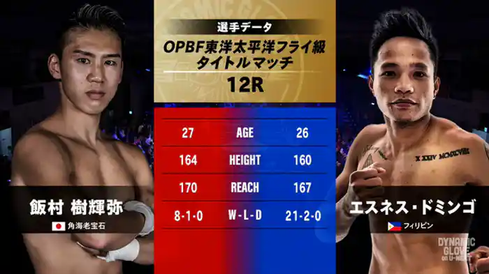 飯村樹輝弥 vs.エスネス・ドミンゴ