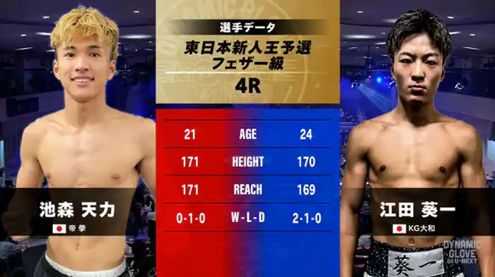 池森 天力 vs. 江田 葵一