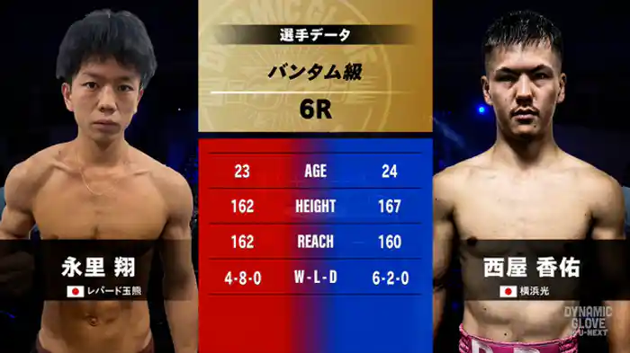 永里 翔 vs. 西屋 香佑