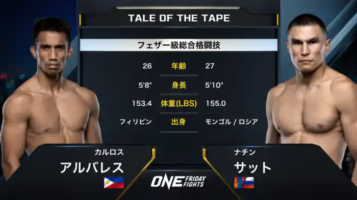 カルロス・アルバレス vs. ナチン・サット