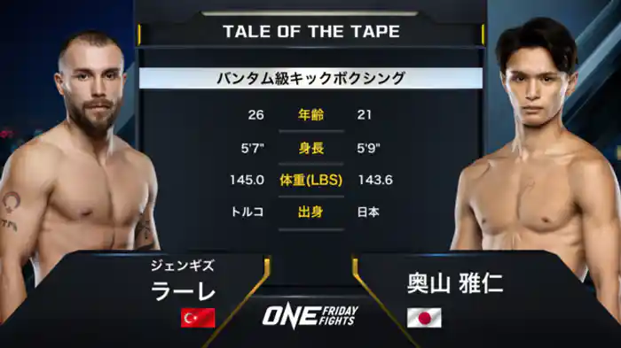 ジェンギズ・ラーレ vs. 奥山雅仁