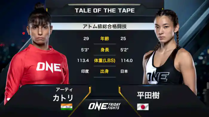 アーティ・カトリ vs.平田樹