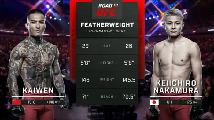 リー・カイウェン vs. 中村京一郎