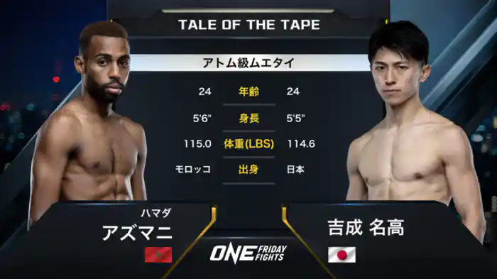 ハマダ・アズマニ vs. 吉成名高