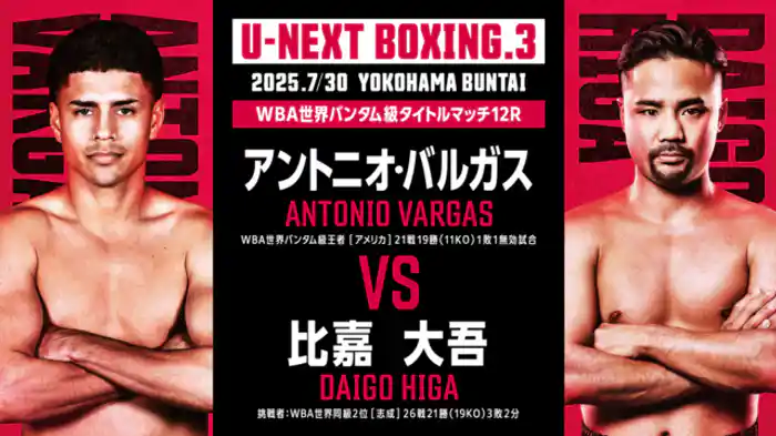 アントニオ・バルガス vs. 比嘉大吾