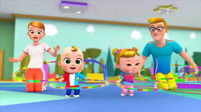 フラフープで遊ぼう！