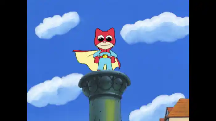 ニャンダー登場／マントでヒヒヒ