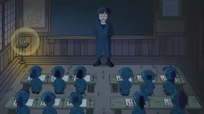 深夜の授業の段