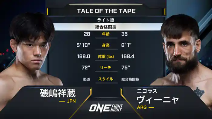 磯嶋祥蔵 vs. ニコラス・ヴィーニャ