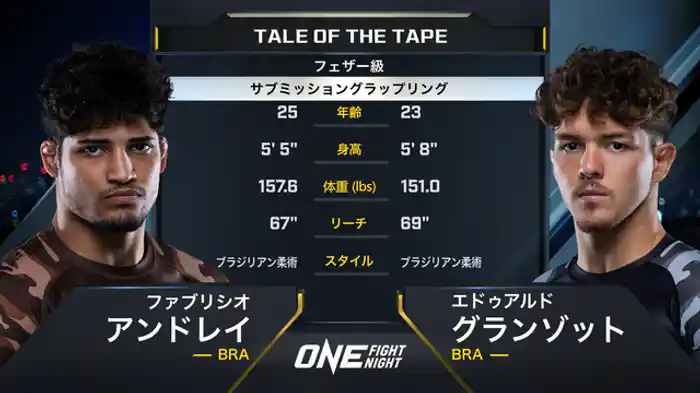 ファブリシオ・アンドレイ vs. エドゥアルド・グランゾット