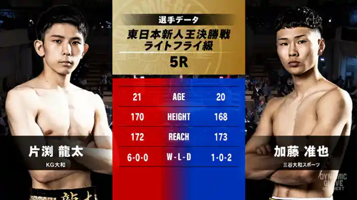 片渕 龍太 vs. 加藤 准也