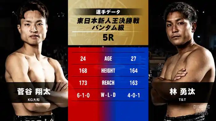 菅谷 翔太 vs. 林 勇汰