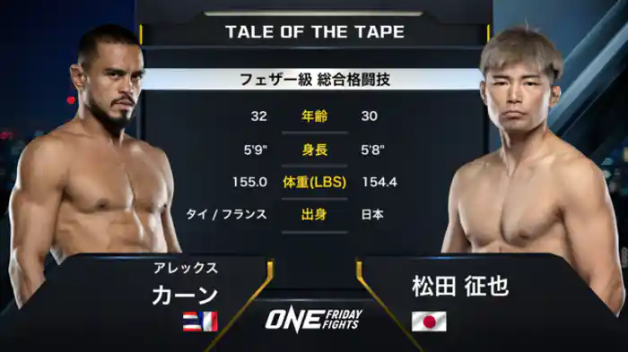 アレックス・カーン vs. 松田 征也