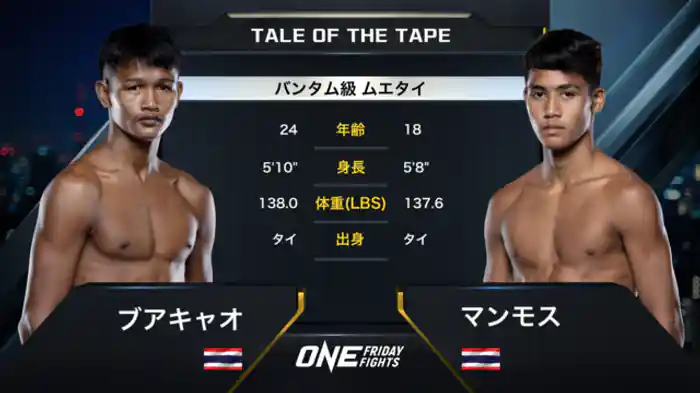 ブアキャオ vs. マンモス