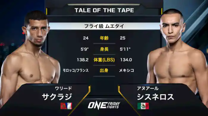 ワリード・サクラジ vs. アヌアール・シスネロス