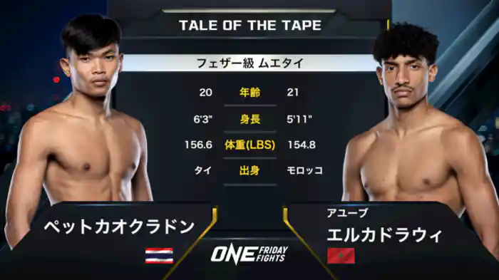 ペットカオクラドン vs. アユーブ・エルカドラウィ