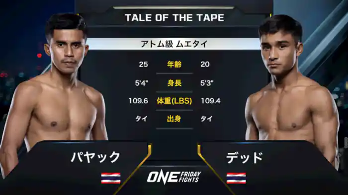 パヤック vs. デッド