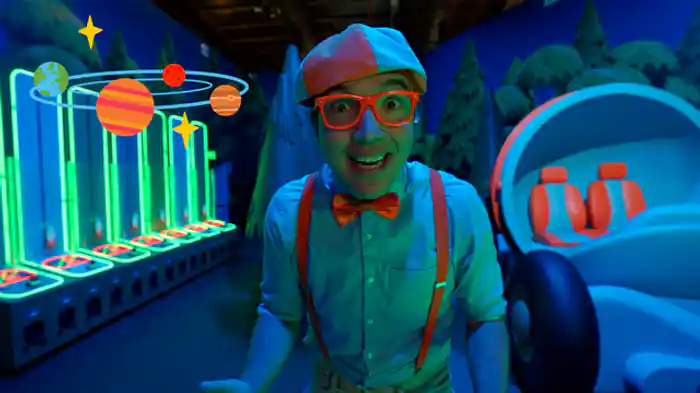 ブリッピー、クラブハウスであそぶ