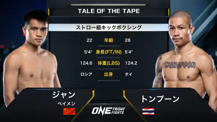 ジャン・ペイメン vs. トンプーン