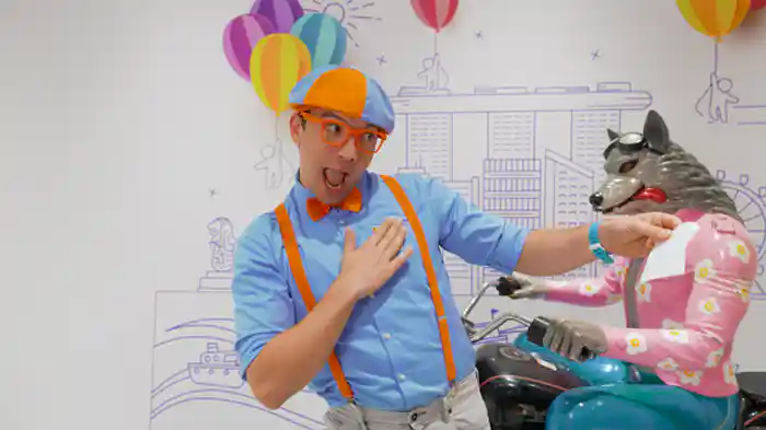 ブリッピー、おもしろいしゃしんをとる