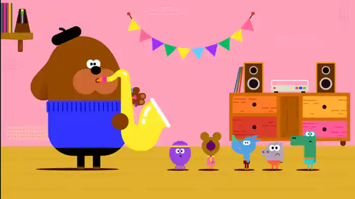 ダギーの　おんがくをかなでようバッジ