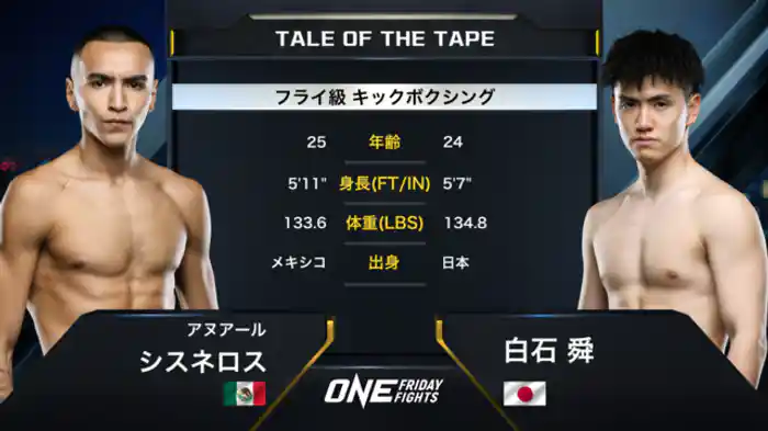 アヌアール・シスネロス vs. 白石 舜