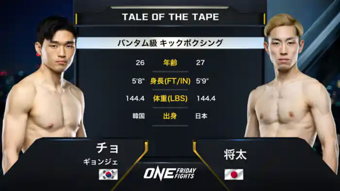 チョ・ギョンジェ vs. 将太