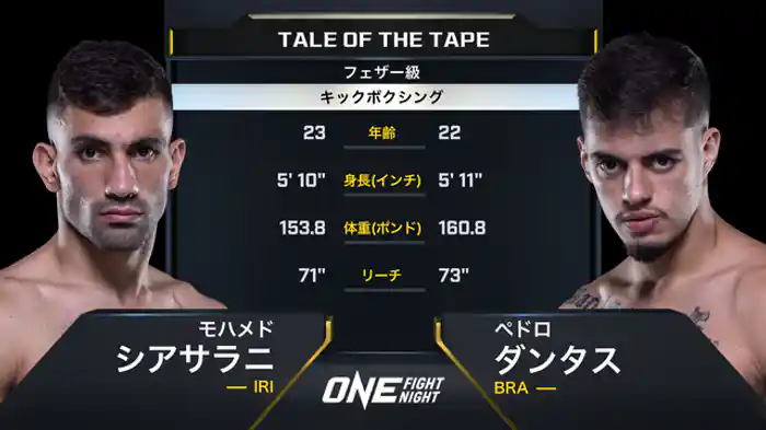 モハメド・シアサラニ vs ペドロ・ダンタス