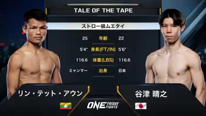 リン・テット・アウン vs 谷津 晴之