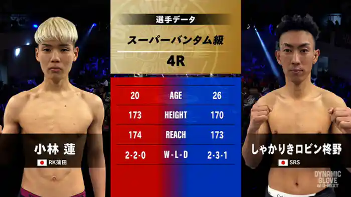 小林 蓮 vs. しゃかりきロビン柊野