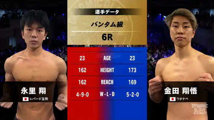 永里 翔 vs. 金田 翔悟