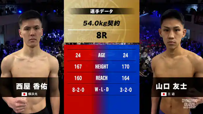 西屋 香佑 vs. 山口 友士
