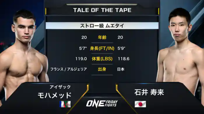 アイザック・モハメッド vs. 石井 寿来