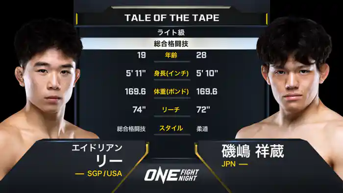 エイドリアン・リー vs. 磯嶋祥蔵