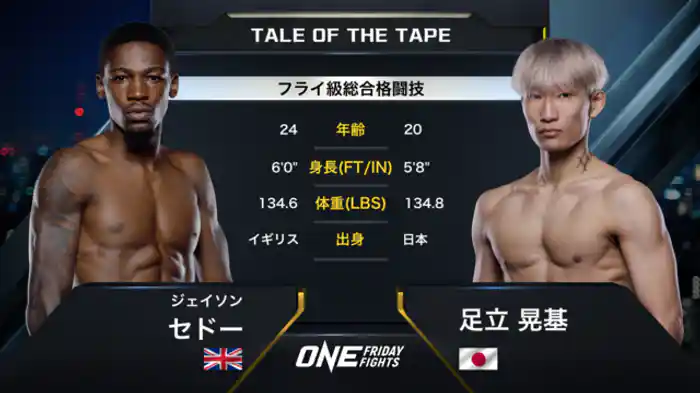 ジェイソン・セドー vs. 足立 晃基