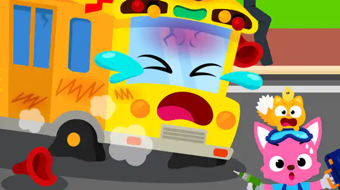 きいろいバスが こわれちゃった!/The Yellow Bus Is Broken!