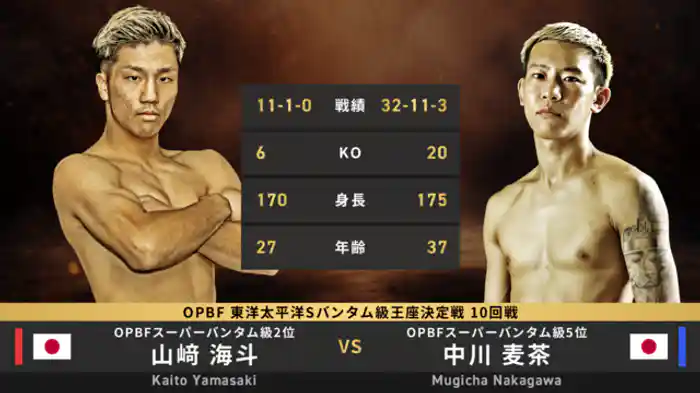 山﨑 海斗 vs 中川 麦茶